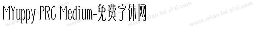 MYuppy PRC Medium字体转换